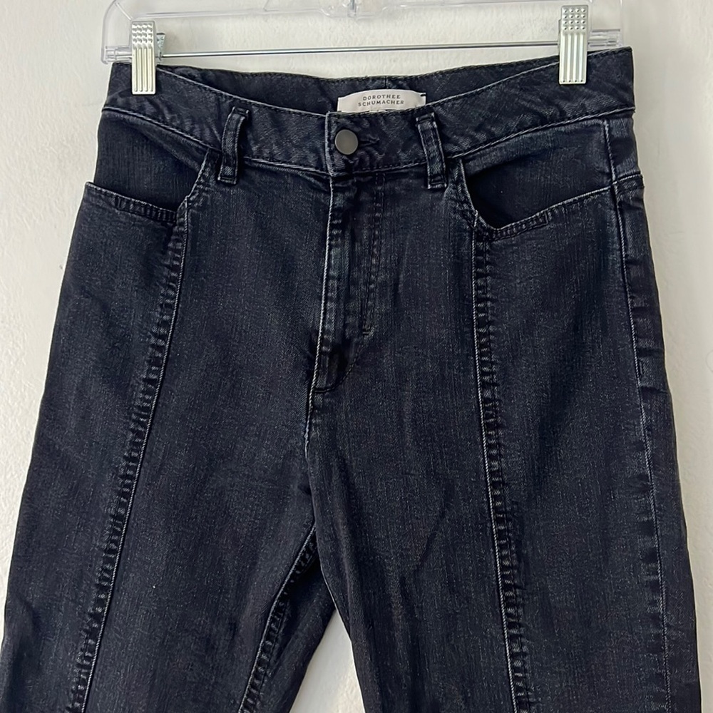 Dorothee Schumacher Jeans Size 3 US Size 6 ‘removed’ back pocket black/grey